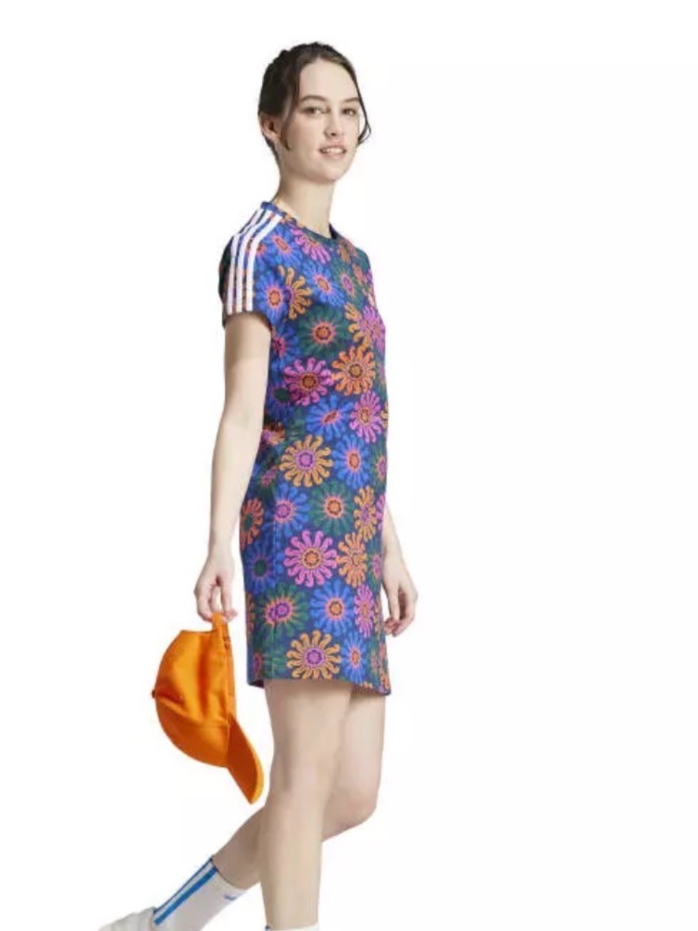 Adidas X FARM RIO Slim Dress "Night Indigo size XS